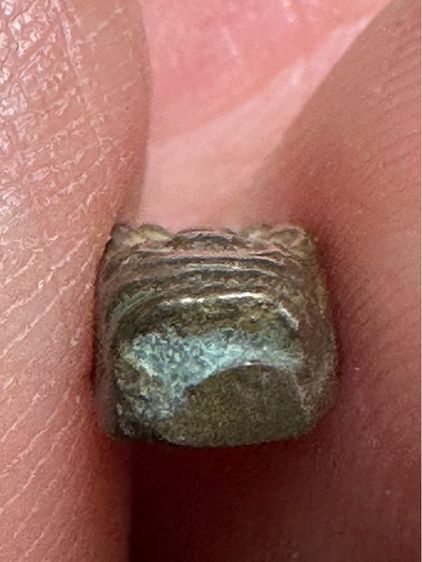 พระปรกใบมะขาม เนื้อสัมฤทธิ์เงิน หลังจาร เก่า  รูปที่ 9