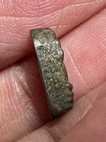 พระปรกใบมะขาม เนื้อสัมฤทธิ์เงิน หลังจาร เก่า  รูปที่ 3