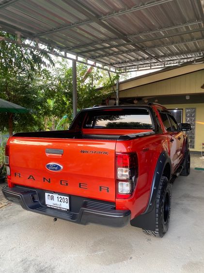 Ford Ranger 2015 2.2 Hi-Rider Wildtrak Pickup ดีเซล เกียร์ธรรมดา ส้ม รูปที่ 3