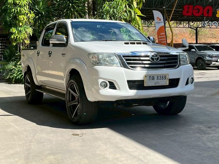 Toyota Hilux Vigo 2015 2.5 Prerunner G Pickup ดีเซล ไม่ติดแก๊ส เกียร์อัตโนมัติ ขาว รูปที่ 3