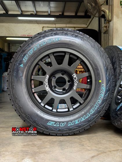 ใส่ SUV กระบะตัวเตี้ย ⬇️ Evo Corse ขอบ16” 5รู114.3 กว้าง8.5” ET25 ยาง 225 70 R16 Dunlop AT5 ปี25