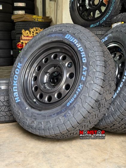 Hammer M01 ทรงลุง ขอบ16” 6รู139.7 กว้าง8” ET0 สีเทากัล ยาง 245 70 R16 Hankook AT2 Xtreme ปี25 รูปที่ 3