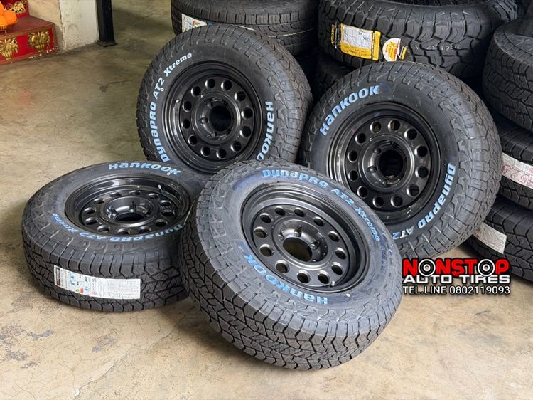 Hammer M01 ทรงลุง ขอบ16” 6รู139.7 กว้าง8” ET0 สีเทากัล ยาง 245 70 R16 Hankook AT2 Xtreme ปี25 รูปที่ 5