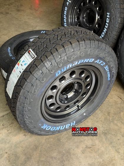 Hammer M01 ทรงลุง ขอบ16” 6รู139.7 กว้าง8” ET0 สีเทากัล ยาง 245 70 R16 Hankook AT2 Xtreme ปี25 รูปที่ 4