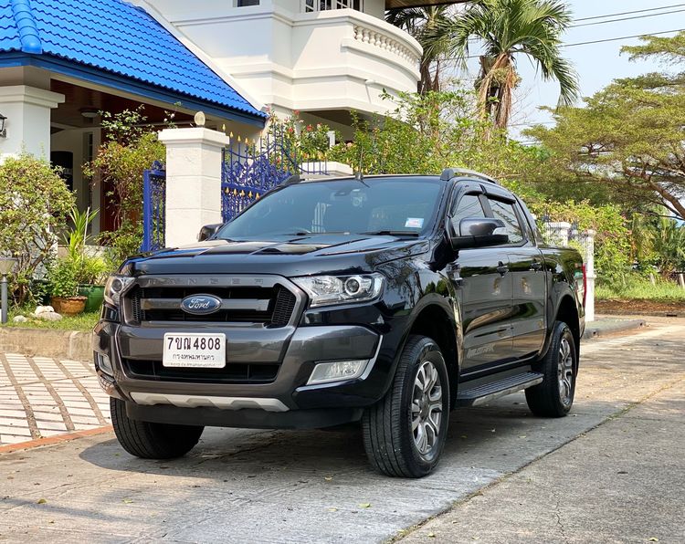 รถ Ford Ranger 2.2 Hi-Rider Wildtrak สี ดำ