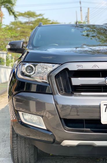 Ford Ranger 2016 2.2 Hi-Rider Wildtrak Pickup ดีเซล ไม่ติดแก๊ส เกียร์อัตโนมัติ ดำ รูปที่ 3