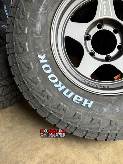 สำหรับรถยก 2” Bradley ขอบ16” กว้าง8.5” ET0 สีเทากัลด้าน ยาง 265 75 R16 Hankook AT2 Xtreme ปี25 รูปที่ 4