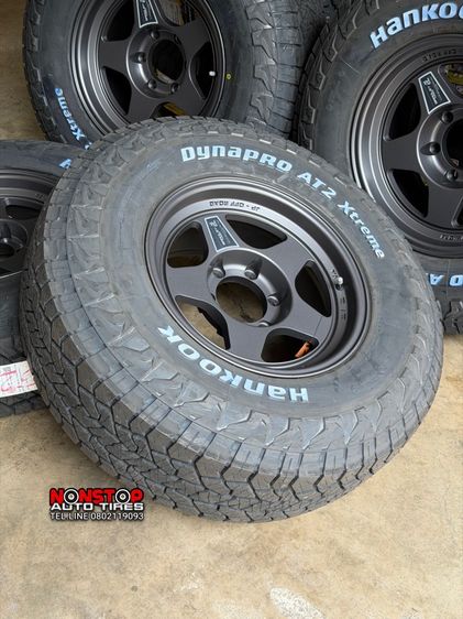 สำหรับรถยก 2” Bradley ขอบ16” กว้าง8.5” ET0 สีเทากัลด้าน ยาง 265 75 R16 Hankook AT2 Xtreme ปี25 รูปที่ 7