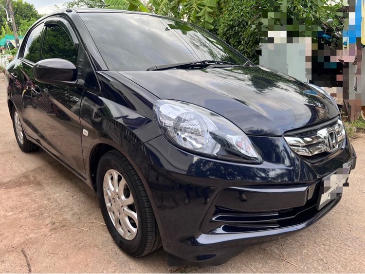 Honda Brio 2013 1.2 Amaze V Sedan เบนซิน ไม่ติดแก๊ส เกียร์อัตโนมัติ น้ำเงิน รูปที่ 3