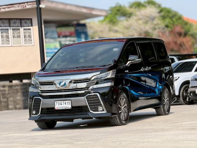 รถ Toyota Vellfire 2.4 Hybrid E-Four 4WD สี ดำ