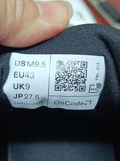 ขาย On Cloud tilt Black ivery ดำ-ขาว size 43-275cm ของใหม่  สั่งมาแล้วใหญ่ไป หน่อย รูปที่ 16