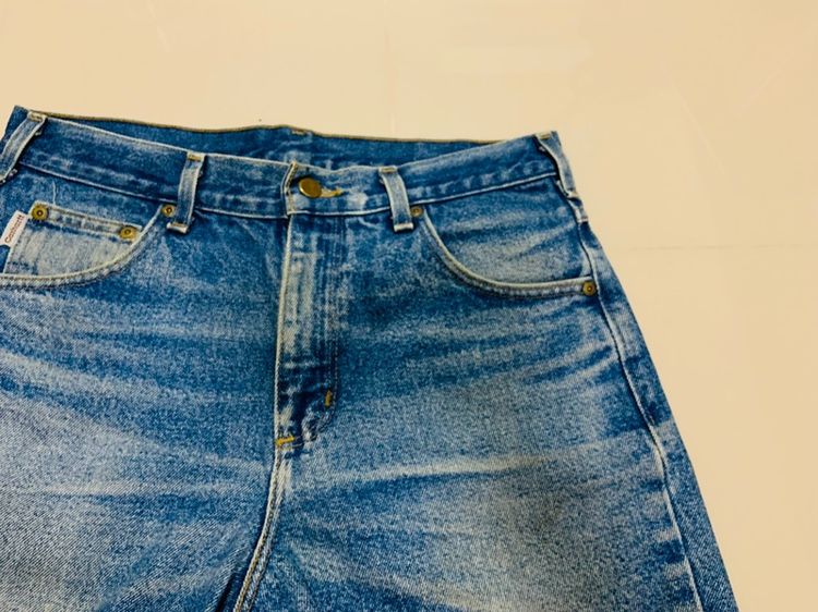 กางเกงยีนส์ Cathartt แท้ 💯 size ป้าย 31 32 วัดจริง ขนาด เอว 29-33 ใส่ได้ ยาว 18 นิ้ว สภาพเซอร์เดิม เฟดขึ้นสวย หายากน่าสะสมครับ รูปที่ 3