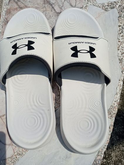 ขาว UK 9 | EU 43 1/3 | US 9.5 Under Armour รองเท้าแตะ UnderArmour 