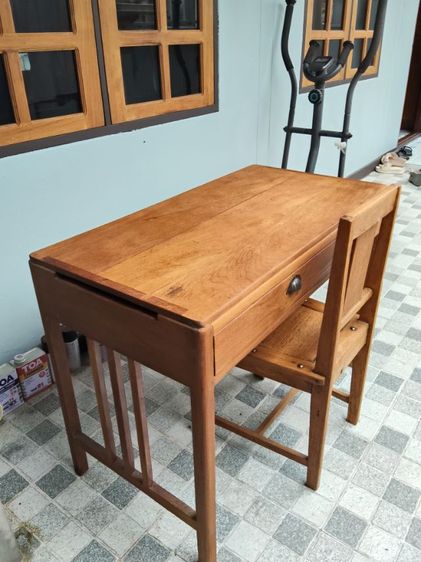 โต๊ะพร้อมเก้าอี้ไม้สัก รูปที่ 13