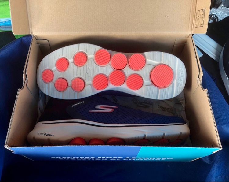 SKECHERSGoWalk7 ของแท้ SHOP สภาพใหม่มาก ใส่ครั้งเดียว  กล่อง ถุง ครบ ของแท้💯💯💯  รูปที่ 9