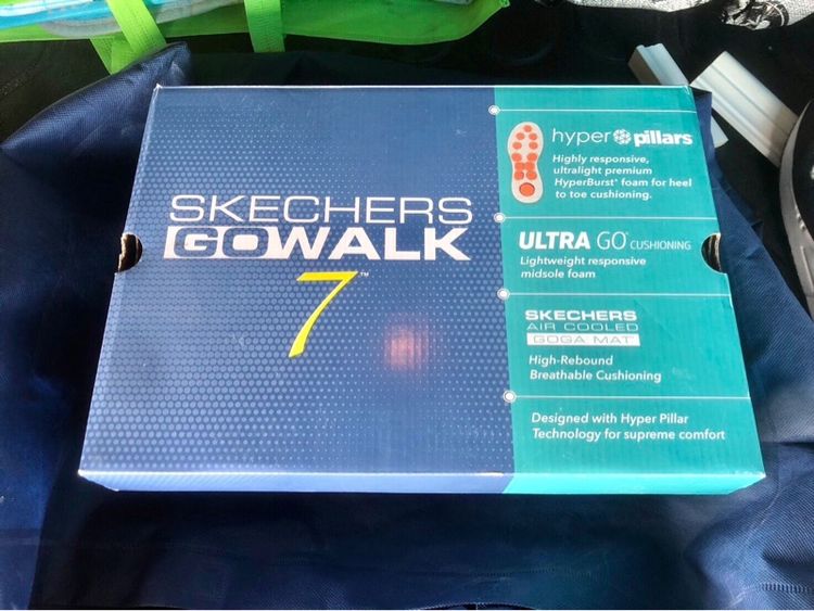 SKECHERSGoWalk7 ของแท้ SHOP สภาพใหม่มาก ใส่ครั้งเดียว  กล่อง ถุง ครบ ของแท้💯💯💯  รูปที่ 3