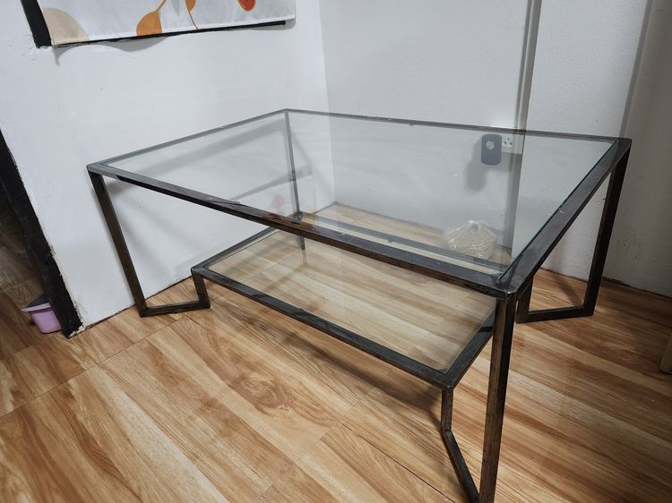 ชั้นวางทีวีอย่างดี โต๊ะกระจกแสตนเลส รูปที่ 7