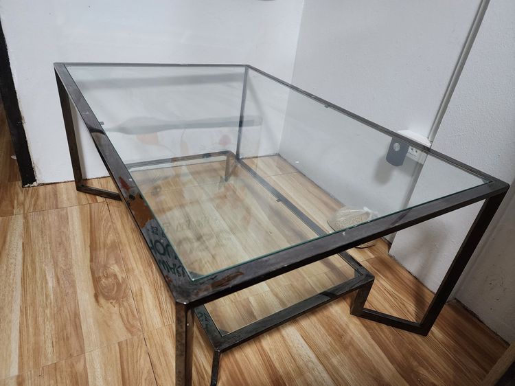 ชั้นวางทีวีอย่างดี โต๊ะกระจกแสตนเลส รูปที่ 4