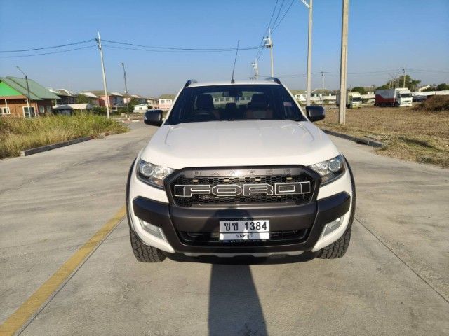 Ford Ranger 2018 2.2 Hi-Rider Wildtrak Pickup ดีเซล เกียร์อัตโนมัติ ขาว รูปที่ 2