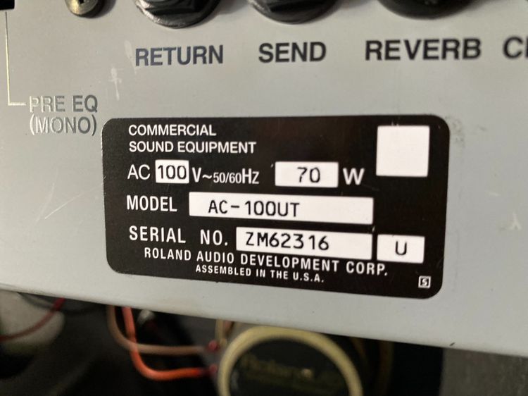 ♥. Roland AC-100 Acoustic Chorus Made in USA .♥ รูปที่ 10