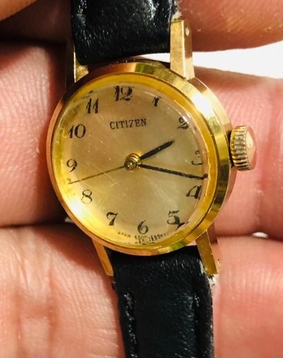 Citizen หน้าปัดสีทอง ระบบไขลาน รูปที่ 2