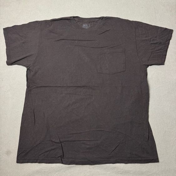 เสื้อยืด Fruit​ of​ the​ Loom​ กระเป๋า​หน้า​ สีหายาก Size L รูปที่ 2