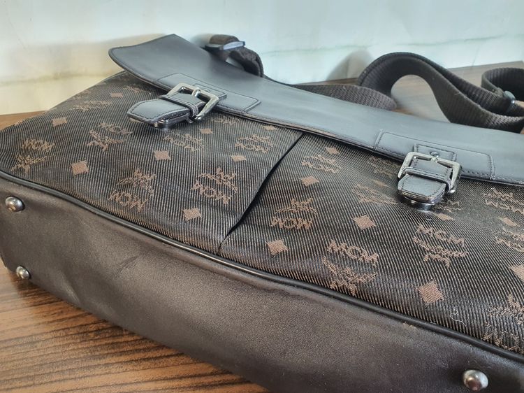 เอกสาร ผ้าผสมหนังแท้ แบรนด์แท้ MCM รูปที่ 7