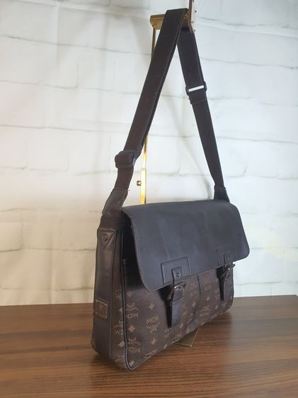 เอกสาร ผ้าผสมหนังแท้ แบรนด์แท้ MCM รูปที่ 4