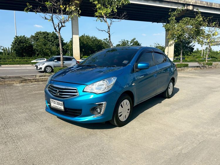 Mitsubishi Attrage 2018 1.2 GLX Sedan เบนซิน ไม่ติดแก๊ส เกียร์อัตโนมัติ น้ำเงิน รูปที่ 2