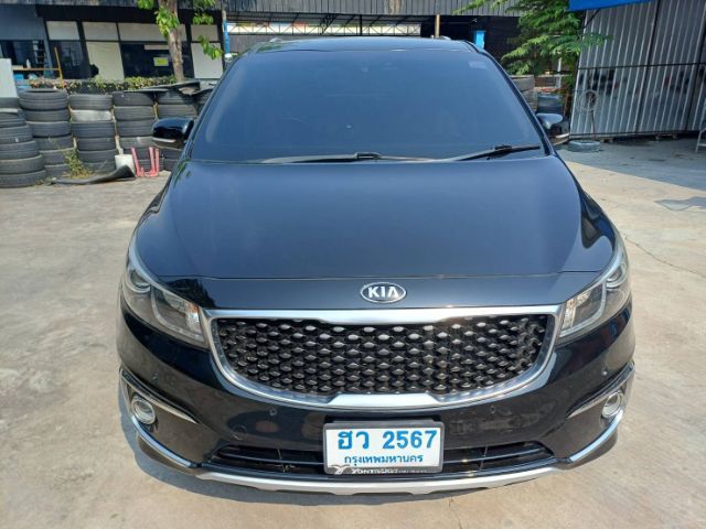 Kia Grand Carnival 2016 2.2 EX Van ดีเซล ไม่ติดแก๊ส เกียร์อัตโนมัติ ดำ รูปที่ 2
