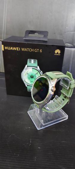 Huawei Watch GT 6 AMOLED GPS สุขภาพครบ แบตอึด หลายวัน สายสีเขียว ครบกล่อง รูปที่ 5