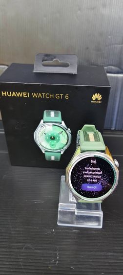 Huawei Watch GT 6 AMOLED GPS สุขภาพครบ แบตอึด หลายวัน สายสีเขียว ครบกล่อง รูปที่ 2