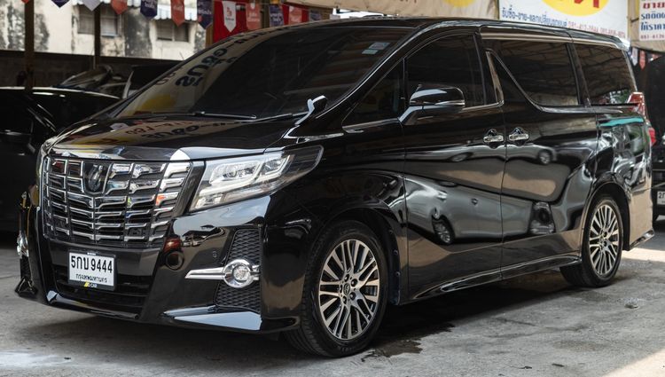 Toyota Alphard 2017 2.5 S C-Package Van เบนซิน ไม่ติดแก๊ส เกียร์อัตโนมัติ ดำ รูปที่ 2