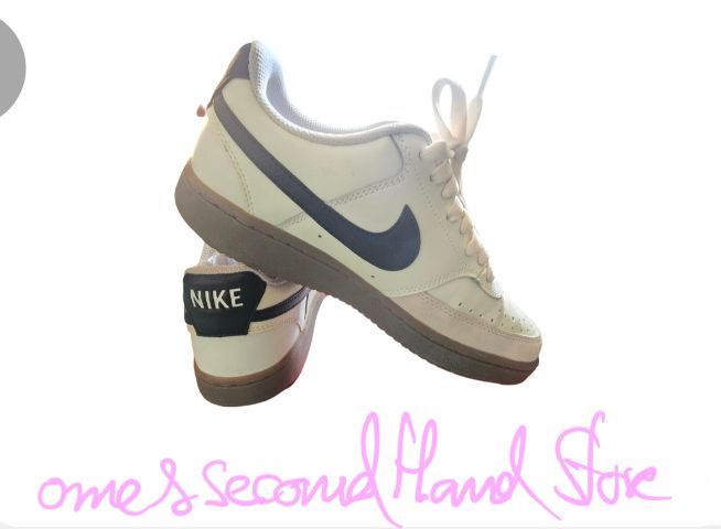 ขาว หนังสังเคราะห์ รองเท้าผ้าใบ UK 5.5 | EU 38 2/3 | US 7 🚀🔥Nike Court Vision Low Athletic Department (Gum Sole )สภาพนางฟ้า หิ้วจากเกาหลี แท้💯💯💯