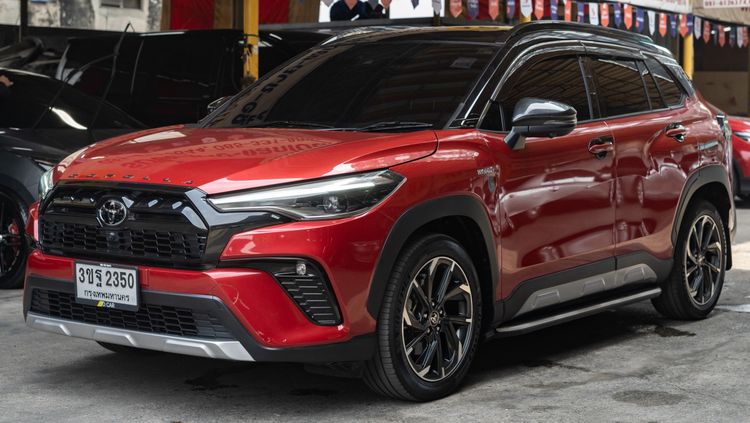 Toyota Corolla Cross 2022 1.8 Hybrid Premium Safety GR Sport Utility-car ไฮบริด ไม่ติดแก๊ส เกียร์อัตโนมัติ แดง รูปที่ 2