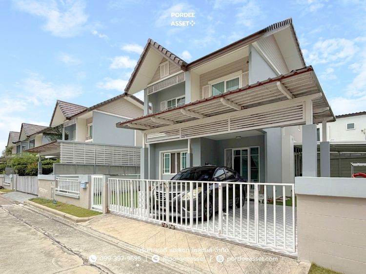 มีบางส่วน บ้านเดี่ยว เดอะ วิลเลจ คอทเทจ กาญจนาภิเษก-ราชพฤกษ์ (ขนาด 53 ตรว.) ไทรน้อย นนทบุรี ใกล้เซ็นทรัล เวสต์เกต และรถไฟฟ้าสายสีม่วง รูปที่ 2