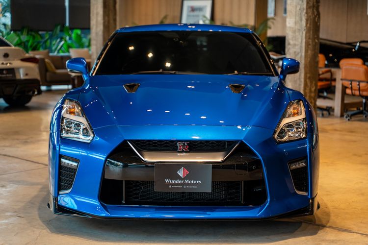 Nissan GT-R 2021 3.8 R35 Recaro Edition UK Spec Sedan เบนซิน ไม่ติดแก๊ส เกียร์อัตโนมัติ น้ำเงิน รูปที่ 2