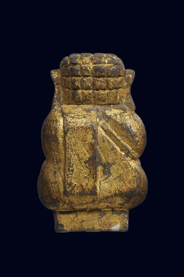 พระปิดตาไม้แกะลงทองหลวงพ่อโนรี รูปที่ 3