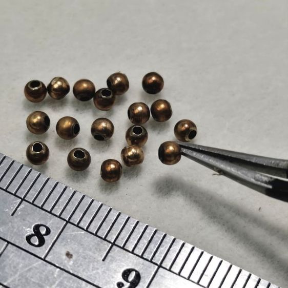 🔖เม็ดทองแท้ 18 เม็ด 2.5 มิล สภาพสมบูรณ์(ราคาต่อเม็ด) รูปที่ 4