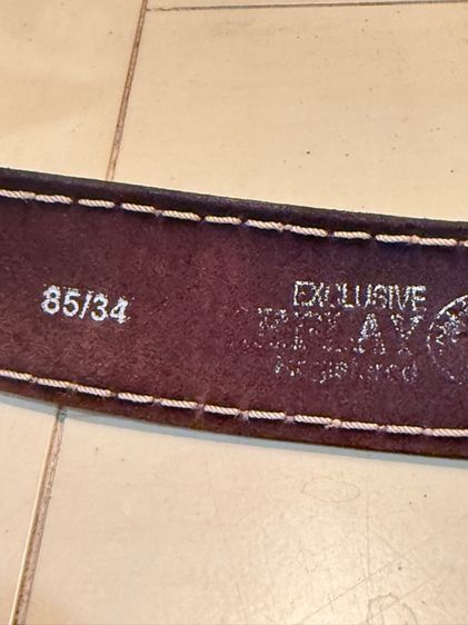 Replay suede belt made in Italy  รูปที่ 3