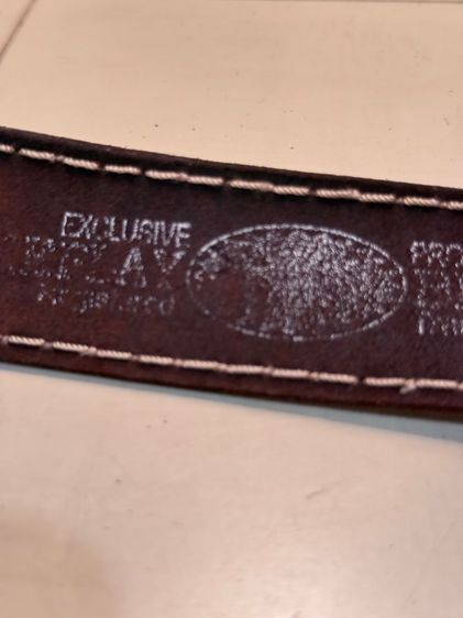 Replay suede belt made in Italy  รูปที่ 4