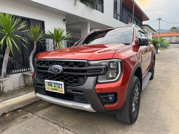 Ford Ranger 2023 2.0 Wildtrak 4WD Pickup ดีเซล เกียร์อัตโนมัติ ส้ม รูปที่ 2