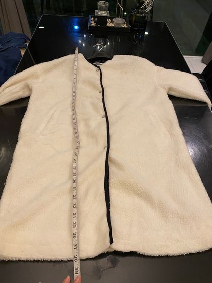 ชาแนล เสื้อโค้ทกันหนาว เนื้อผ้าขนแกะนุ่มไ สภาพใหม่เอี่ยม รูปที่ 15