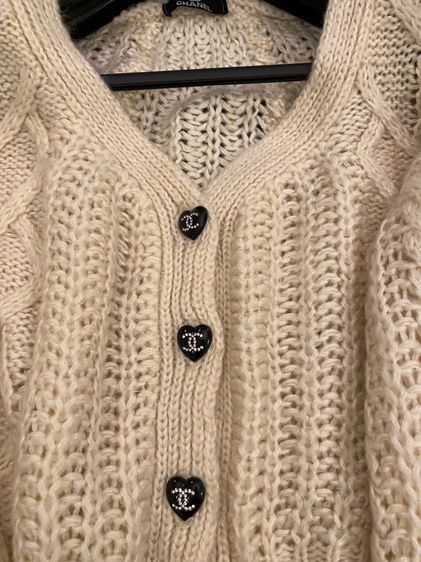 ชาแนลไหมพรมฝรั่งเศส ถักทั้งตัว สภาพใหม่เอี่ยม รูปที่ 10