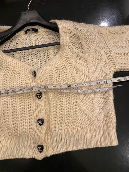 ชาแนลไหมพรมฝรั่งเศส ถักทั้งตัว สภาพใหม่เอี่ยม รูปที่ 7