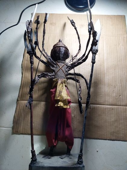 เครื่องรางหุ่นพยนต์อาจารย์ลอยอยุธยาสูง 18 นิ้ว 10 กร รูปที่ 4