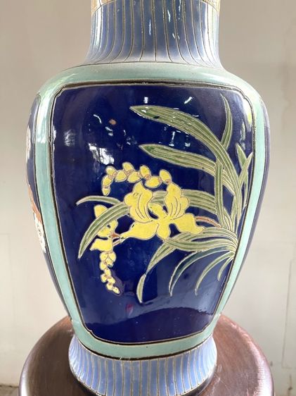 แจกันจีน ลายดอกไม้สี่ฤดู เก่าสะสม รูปที่ 8