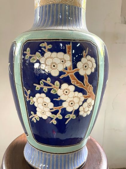 แจกันจีน ลายดอกไม้สี่ฤดู เก่าสะสม รูปที่ 2