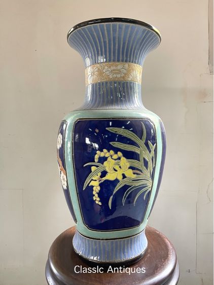 แจกันจีน ลายดอกไม้สี่ฤดู เก่าสะสม รูปที่ 7