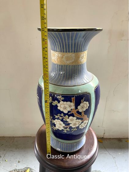 แจกันจีน ลายดอกไม้สี่ฤดู เก่าสะสม รูปที่ 9